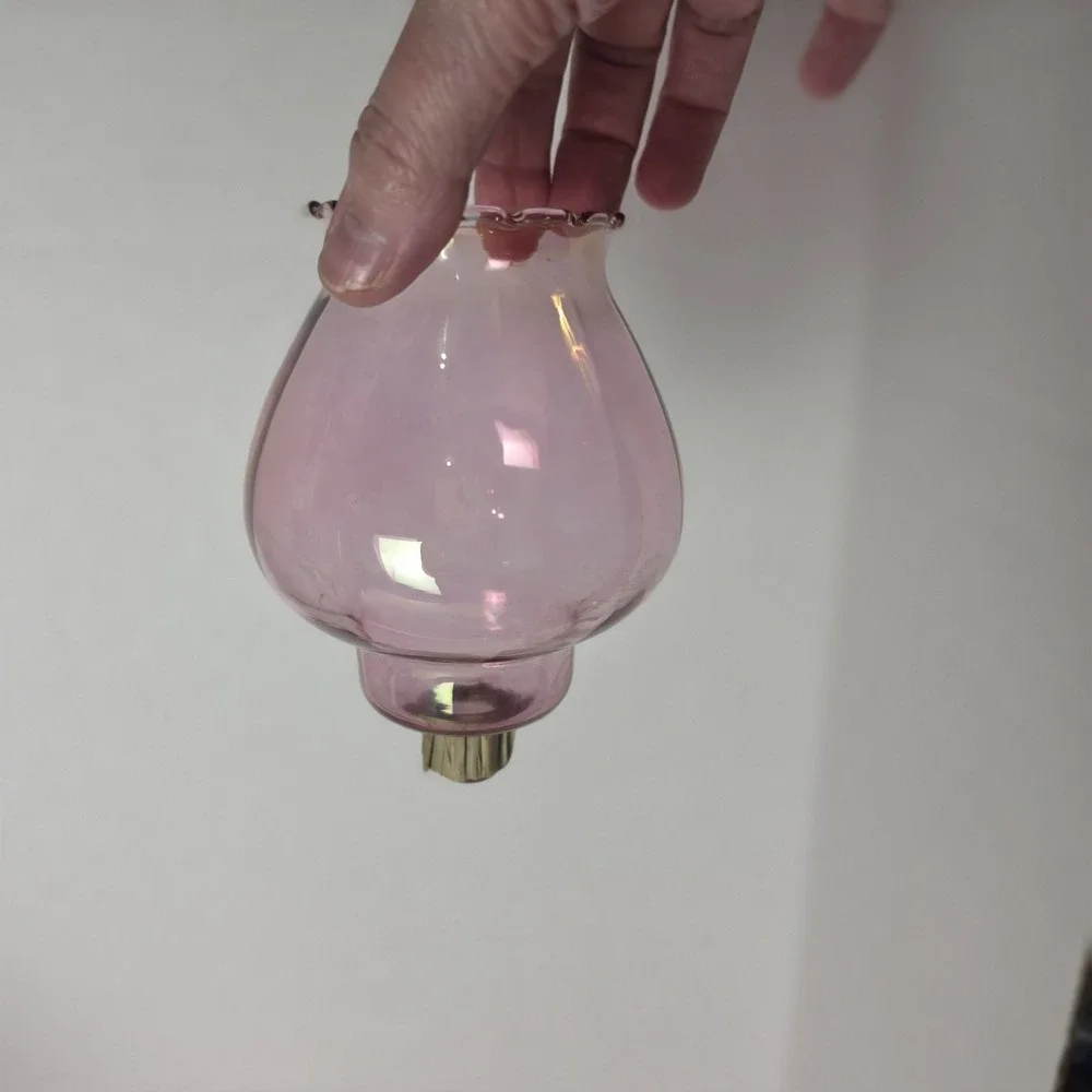 HOMCO Pink Celeste Pegged Ruffled Votive Candle Holder Sconce Home Interiors